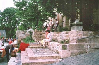 Ausführungsarbeit Mauer mit Naturstein